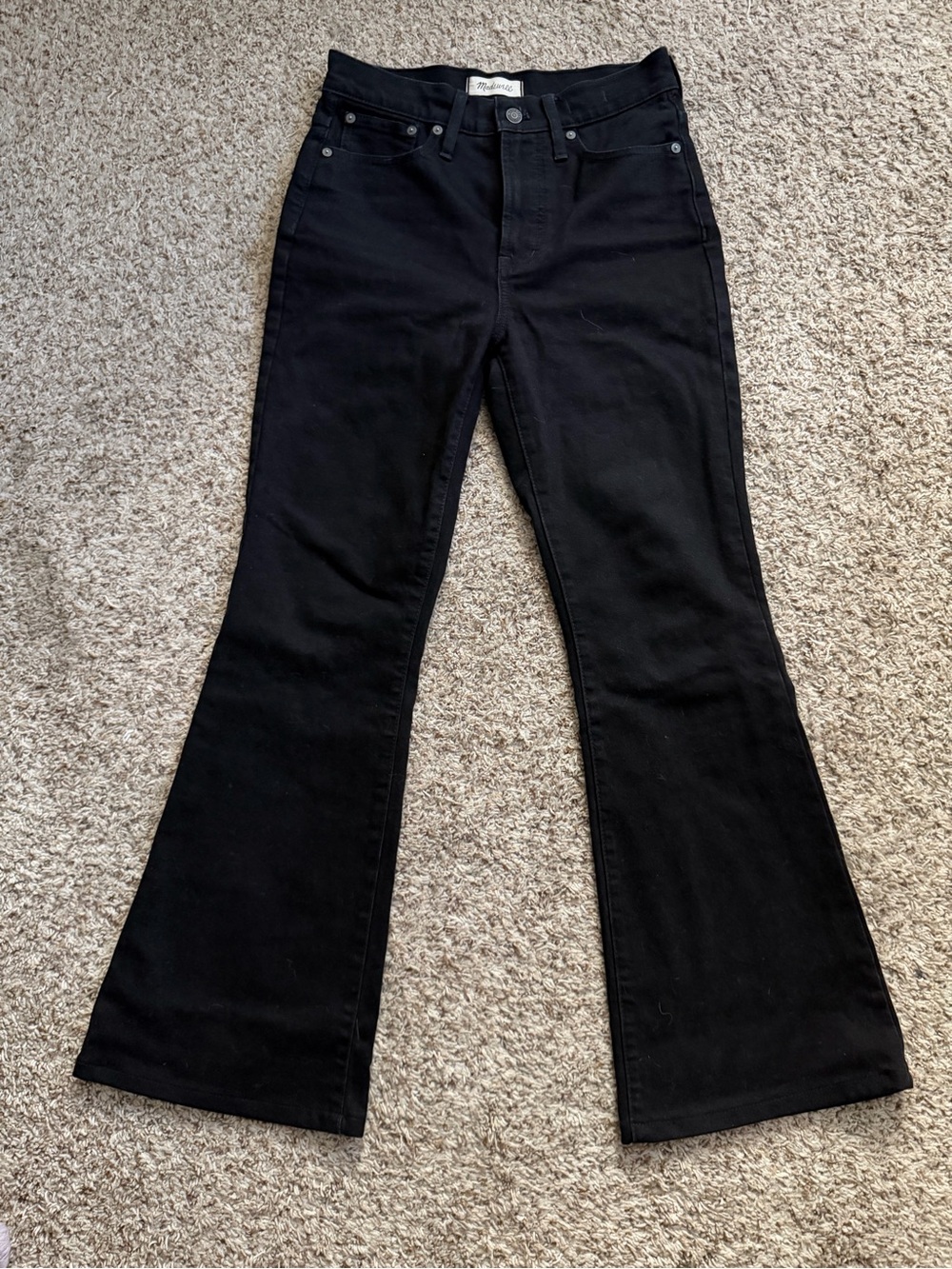 Madewell Black High-Rise Flare Jeans